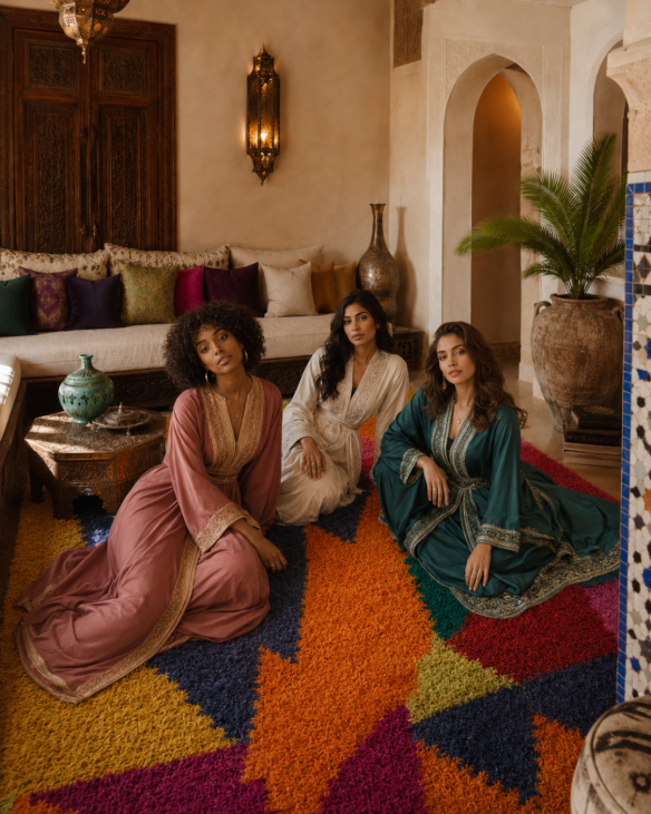 Tapis amazigh tissé à la main