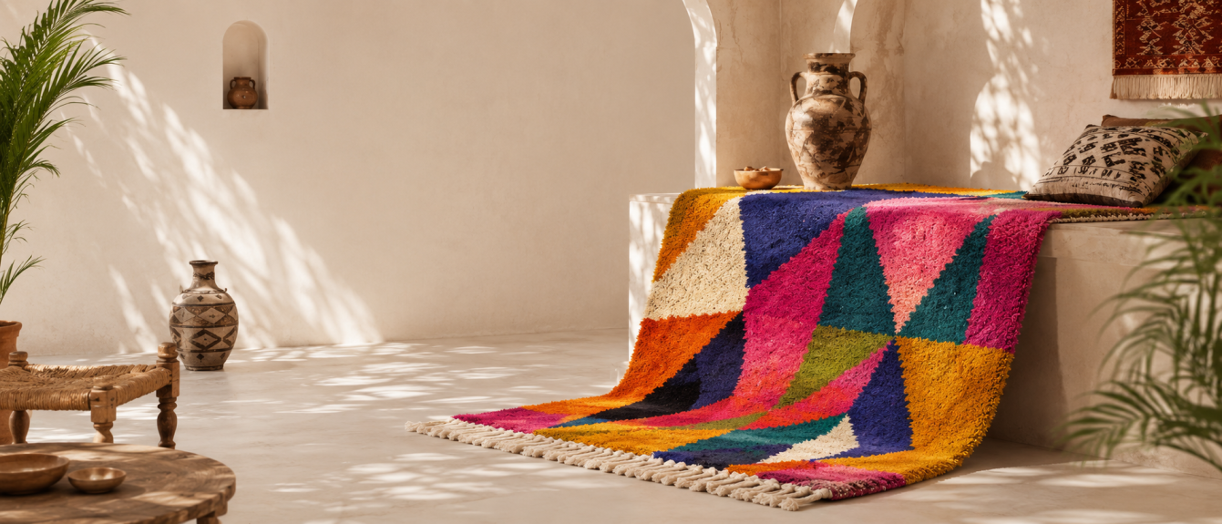 Tapis berbère artisanal