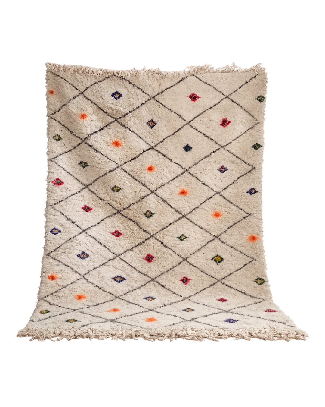 Tapis Rayonne Motif Moderne Amazigh